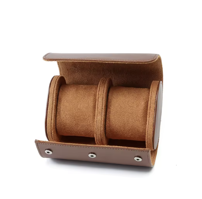 Watch Box 2-Slot Leather Case